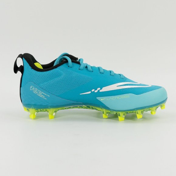 Nike Alpha Huarache 8 Pro 'Turquoise Blue' CW4439-400 Lacrosse Cleats - Picture 3 of 7